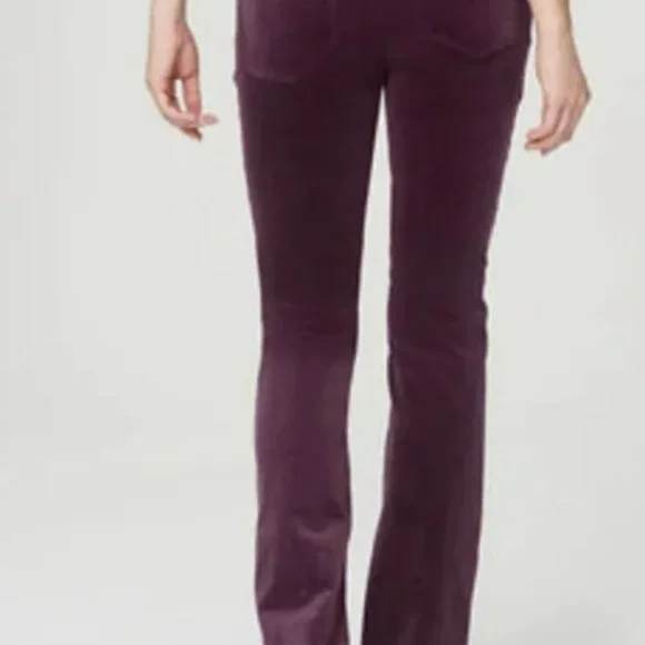 Ann Taylor LOFT curvy bootcut burgundy corduroy pants Sz 34 18 tall - Picture 2 of 6